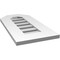 Ekena Millwork Octagonal Top Surface Mount PVC Gable Vent: Functional, w/ 3-1/2"W x 1"P Standard Frame, 12"W x 24"H GVPOT12X2401SF - alternate 2
